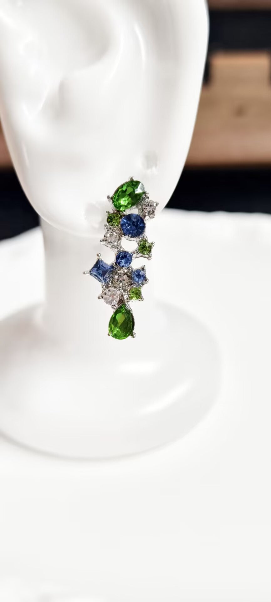 Jungle Glow Mixed Gemstone Drop Studs