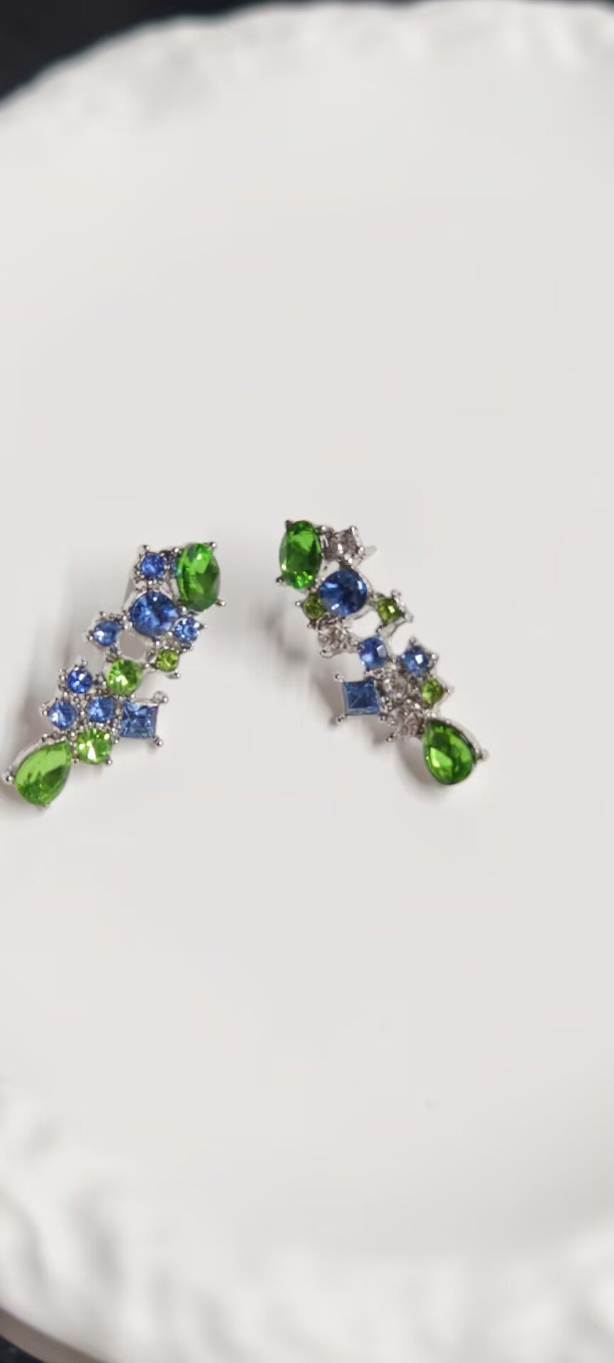 Jungle Glow Mixed Gemstone Drop Studs